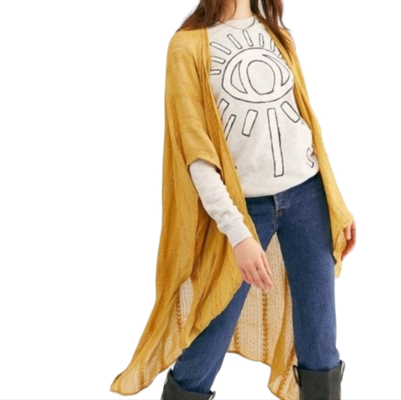 Free people day dreamer gold sequined kimono - Picture 2 of 6
